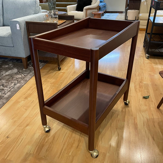 Walnut Retro Bar Cart