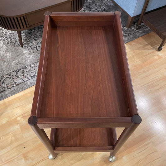Walnut Retro Bar Cart