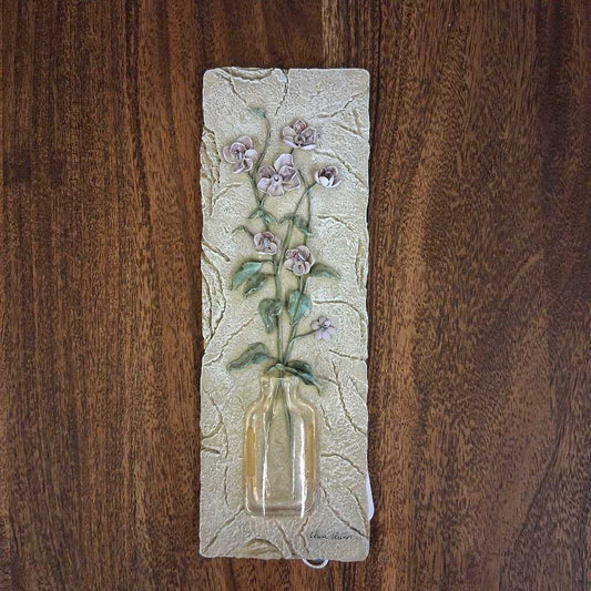 Purple Flower Wall Plaque