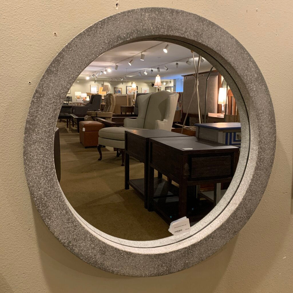 CB2 Round Stone Mirror