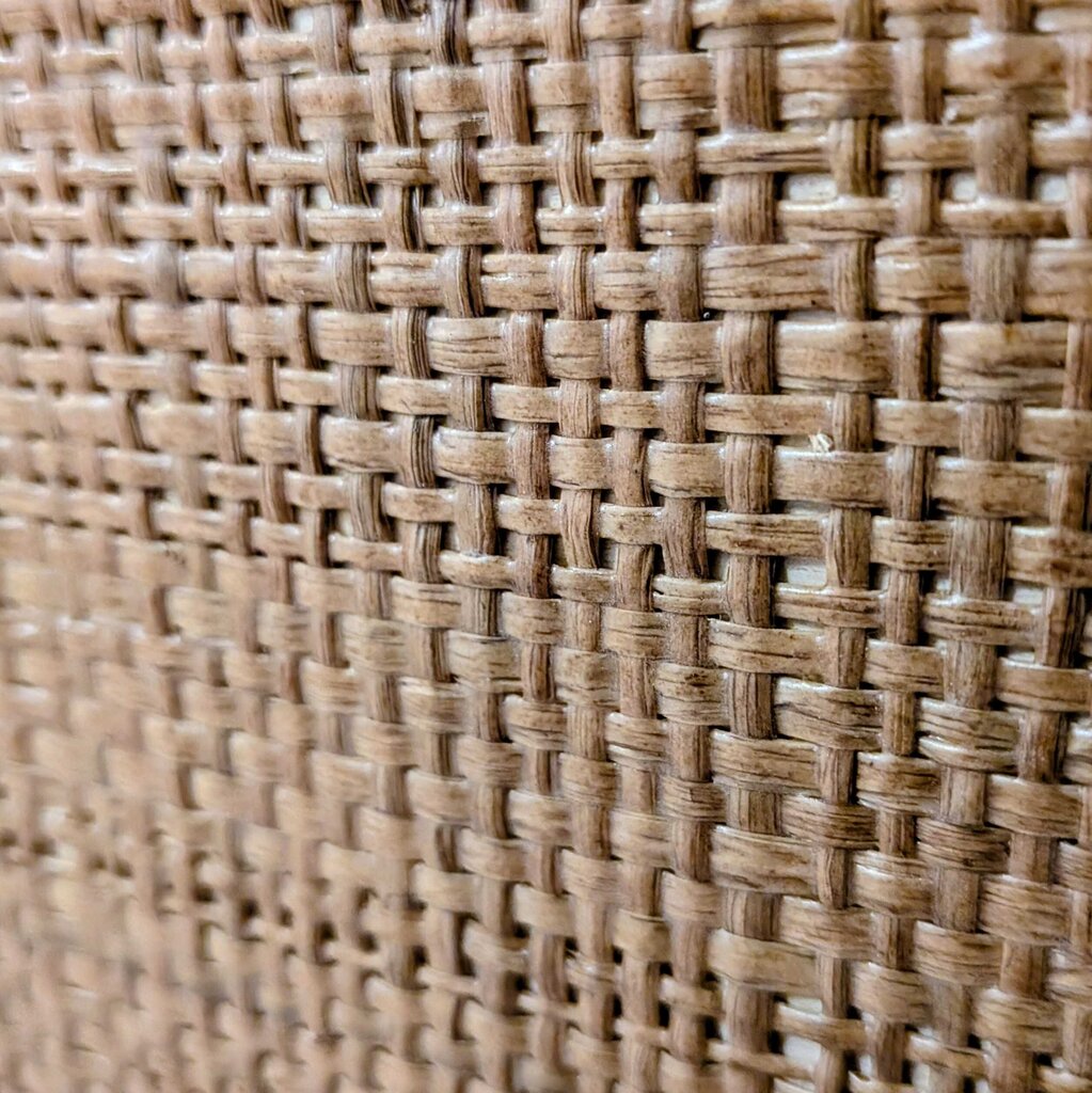 Close-up of a woven brown material