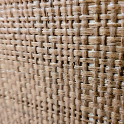 Close-up of a woven brown material