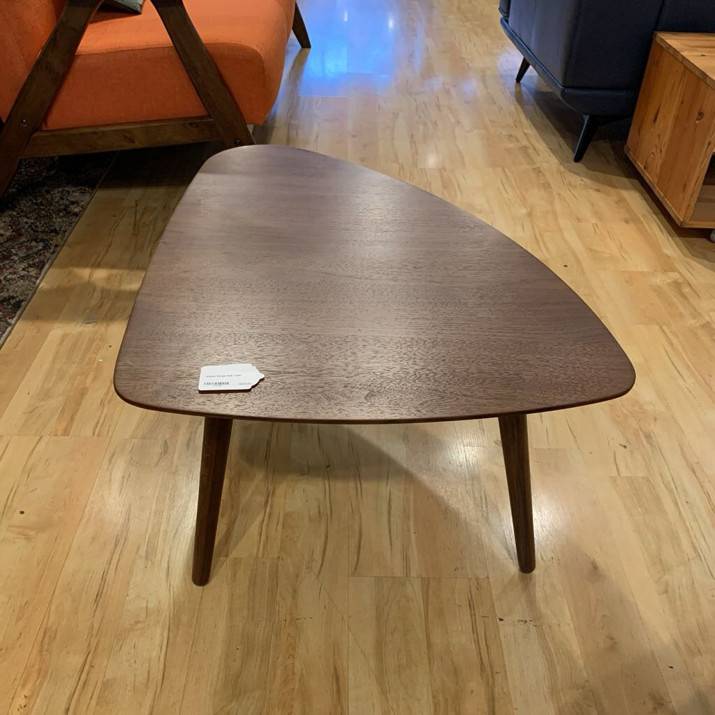Walnut Wedge Side Table