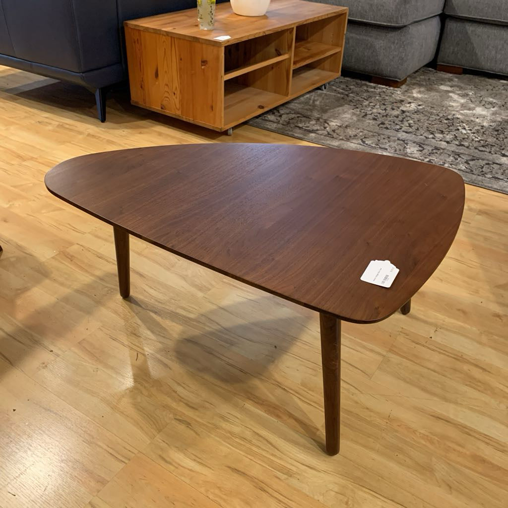 Walnut Wedge Side Table