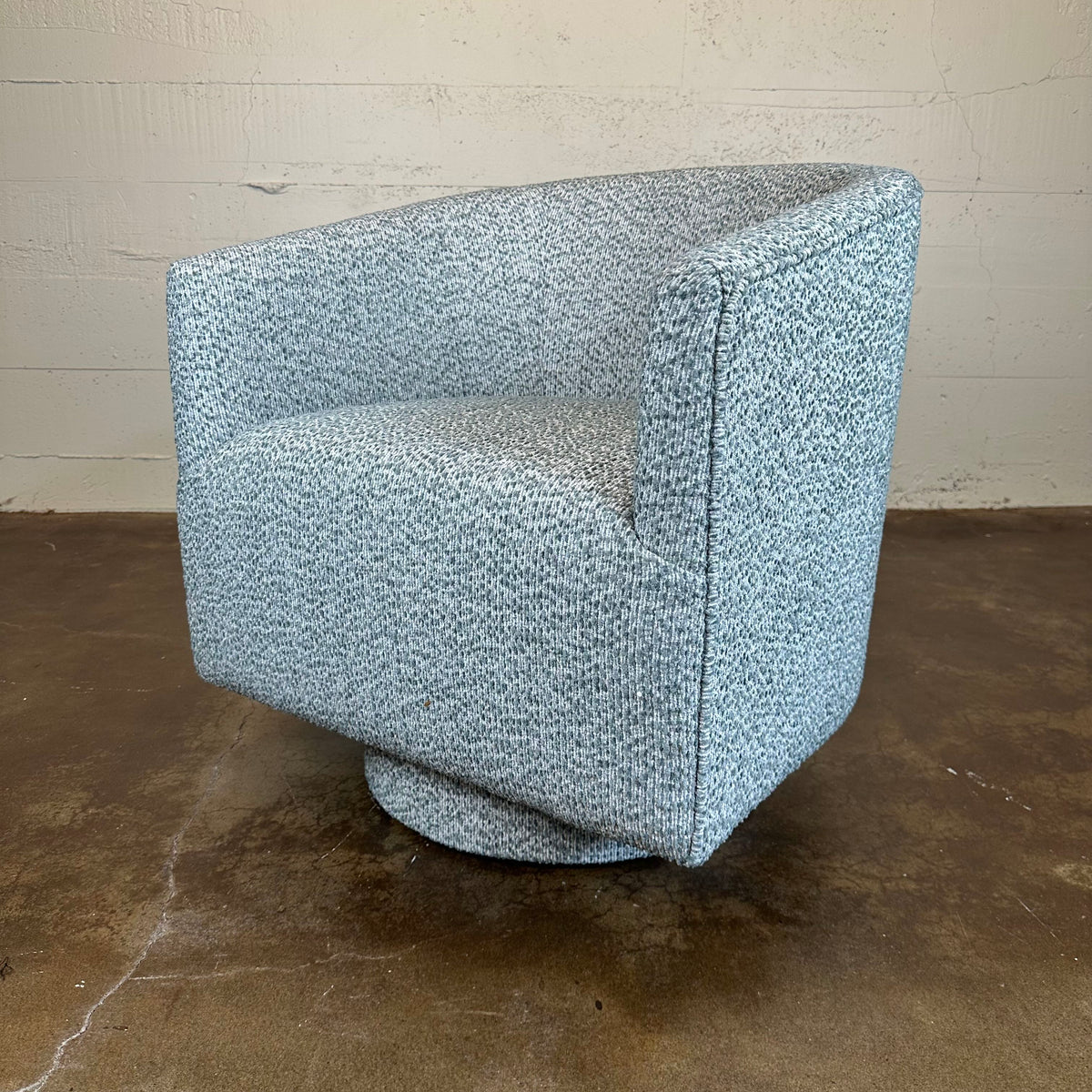 Blue Gray Swivel Chair