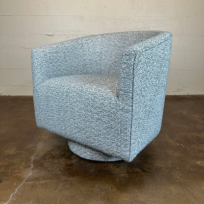 Blue Gray Swivel Chair
