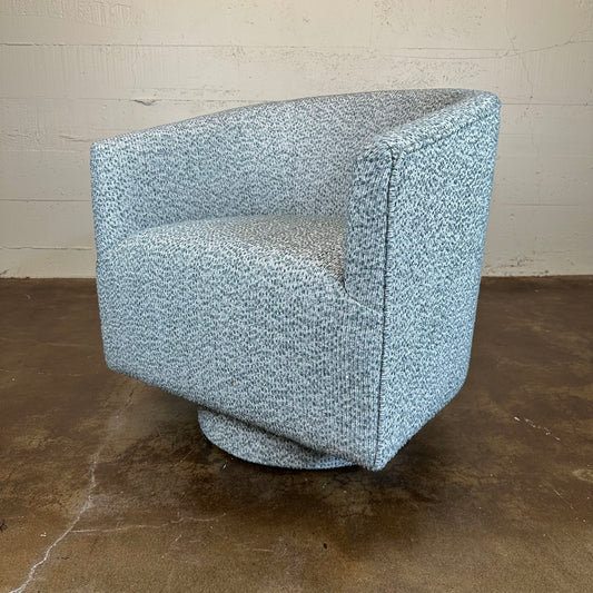 Blue Gray Swivel Chair