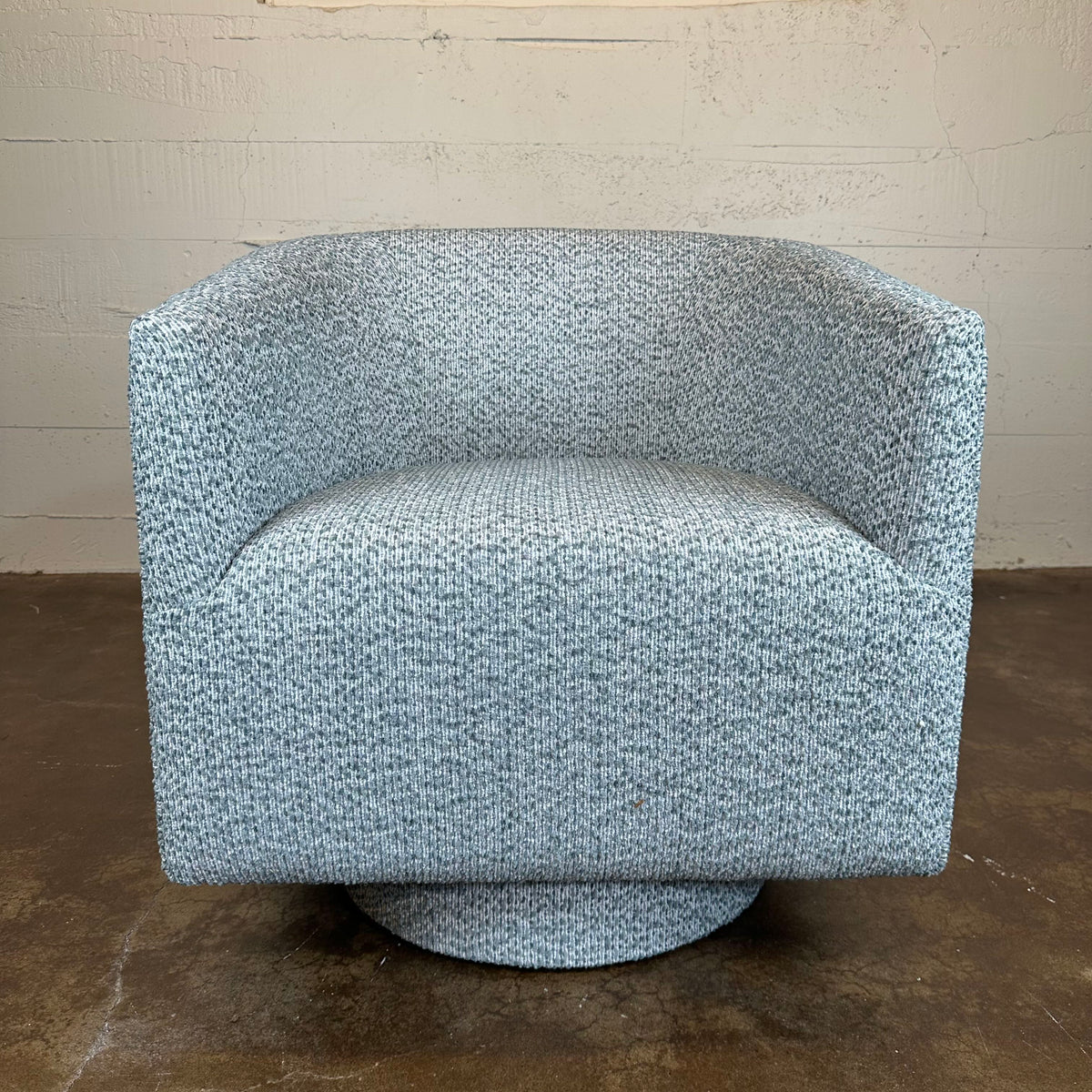 Blue Gray Swivel Chair