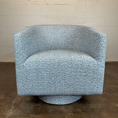 Blue Gray Swivel Chair