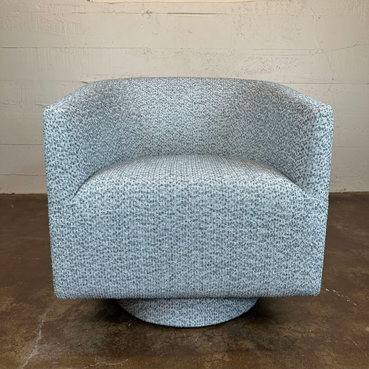 Blue Gray Swivel Chair