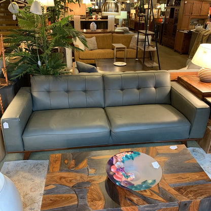 Odense Slate Leather Sofa U SOFAS