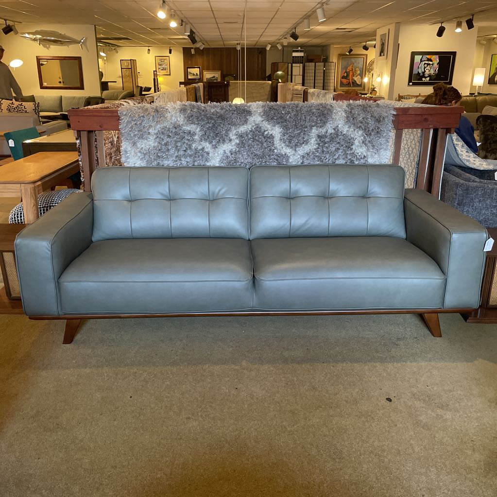 Odense Slate Leather Sofa U SOFAS