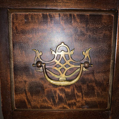 1920's Vanity Desk w/ Glass Top and Chair