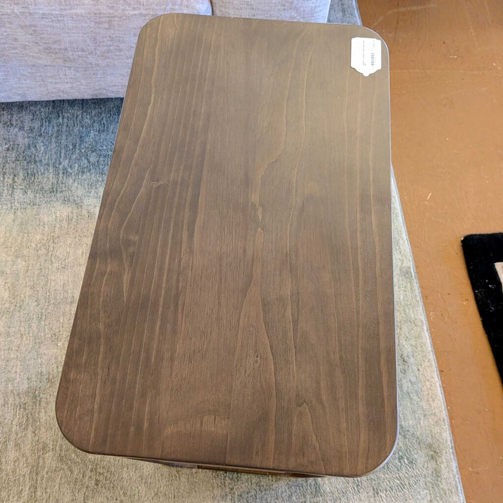 Wooden cutting board on a surface