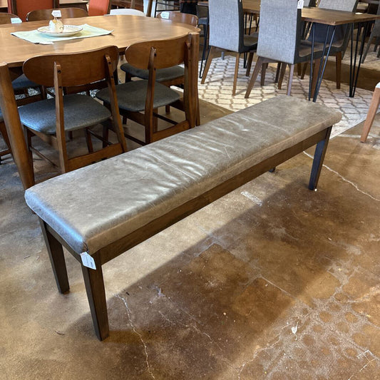 Bassett Leather Dining Bench