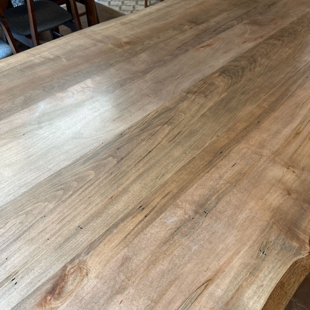 Solid wood dining table
