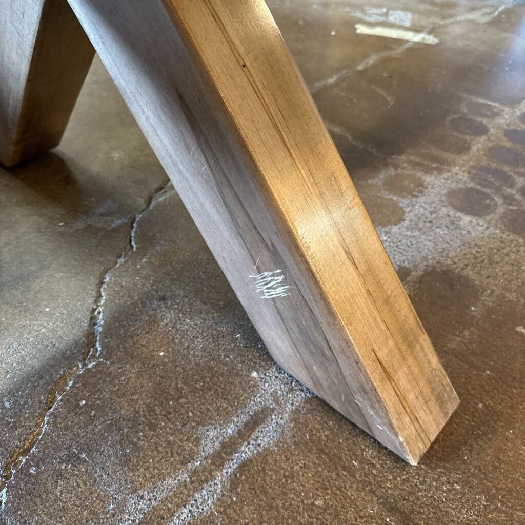 Solid wood dining table