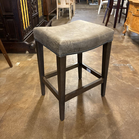 Bassett Leather Counter Stool