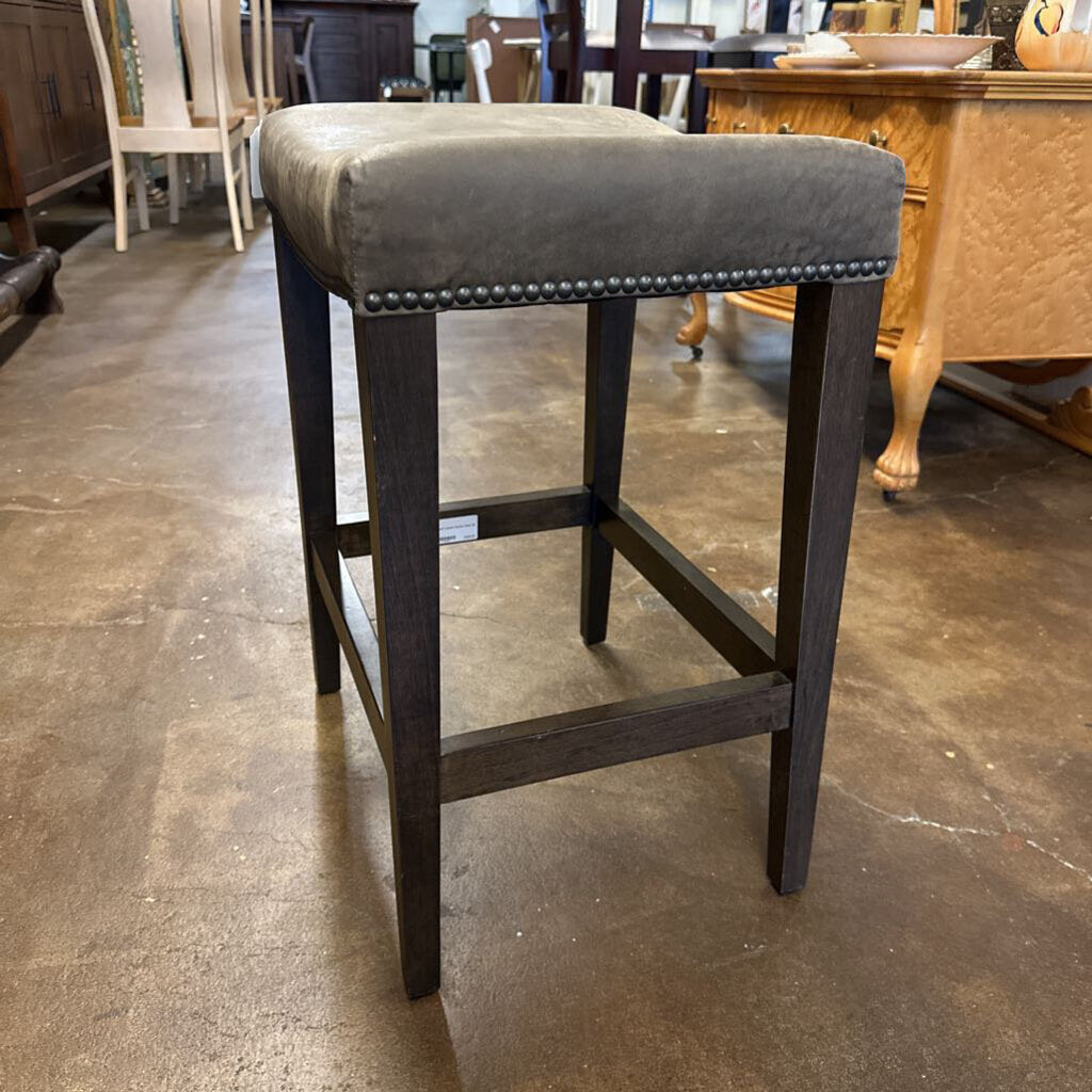 Bassett Leather Counter Stool