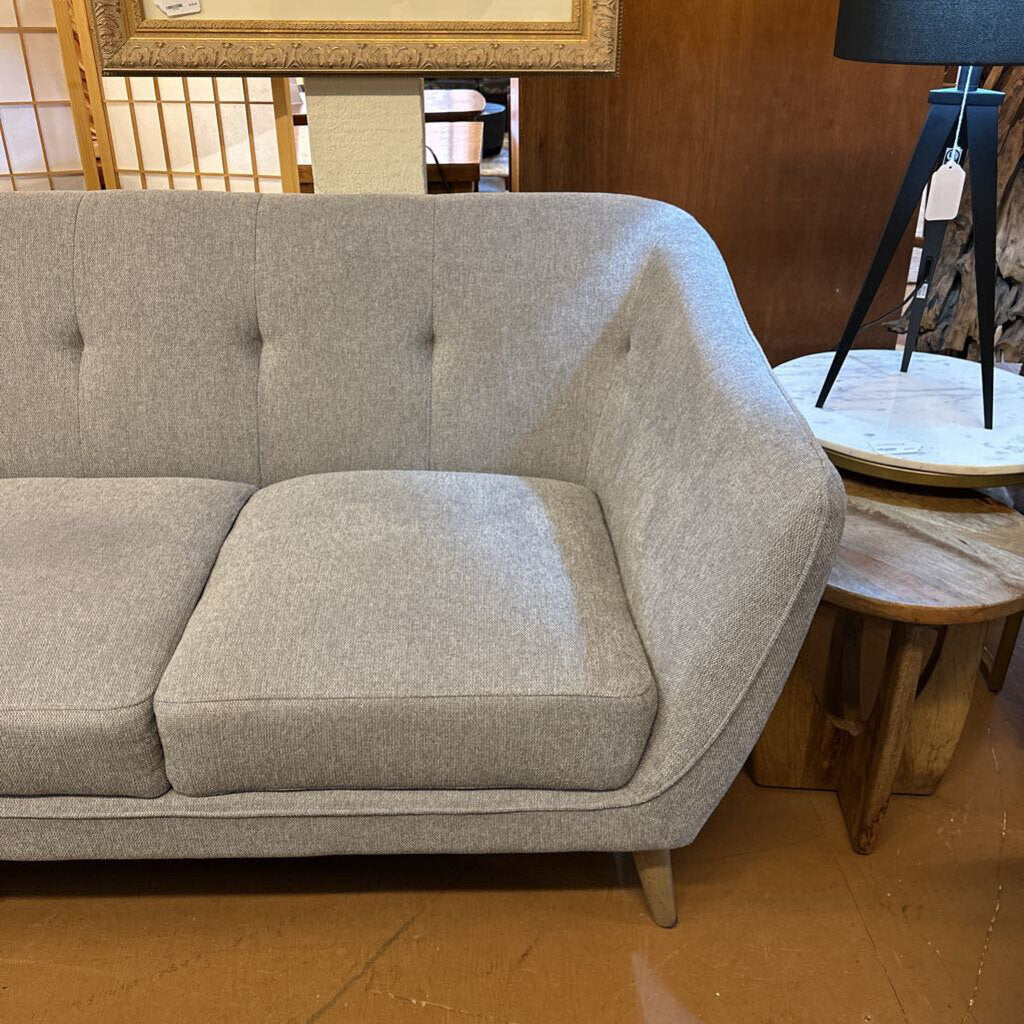 grey “bucket” sofa