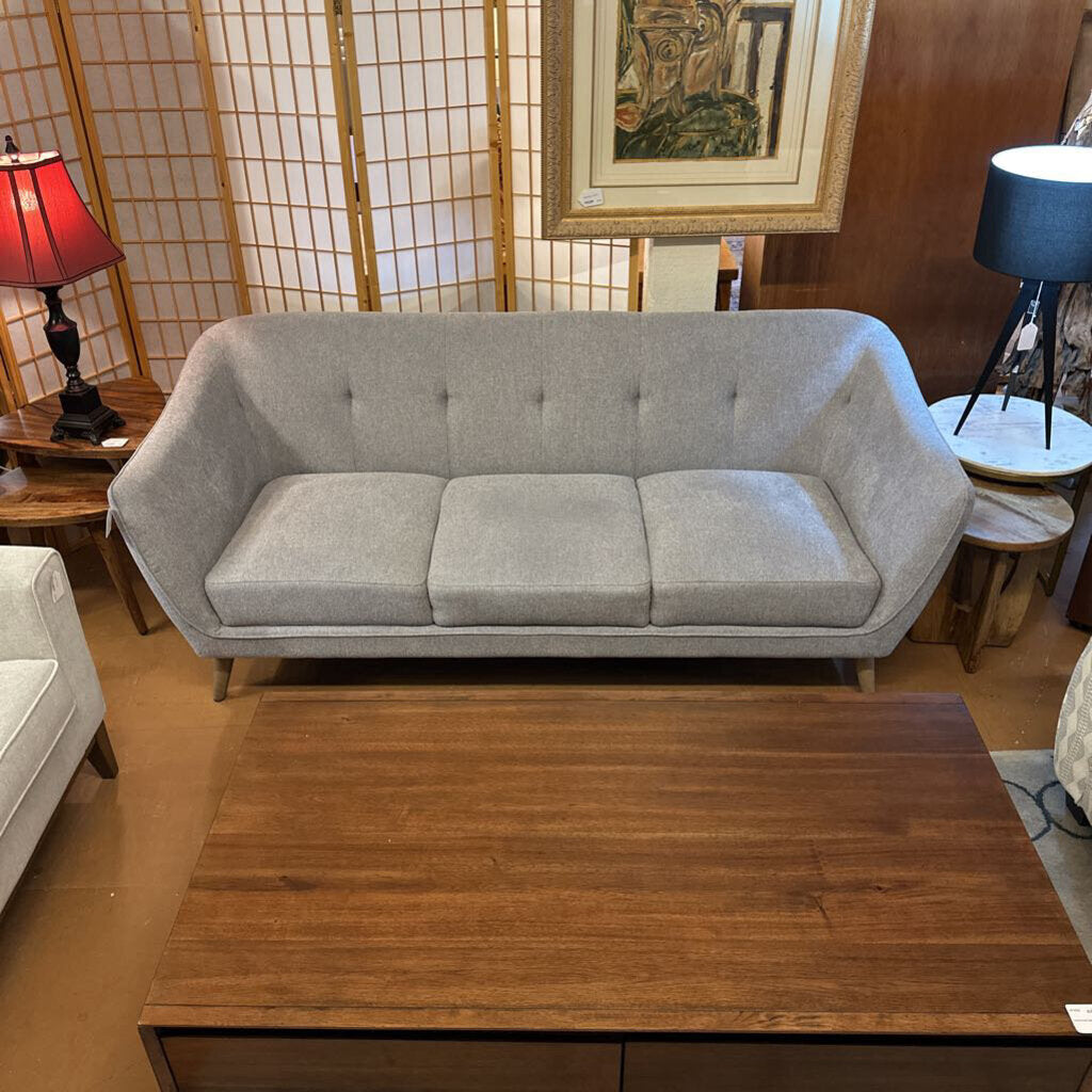 grey “bucket” sofa