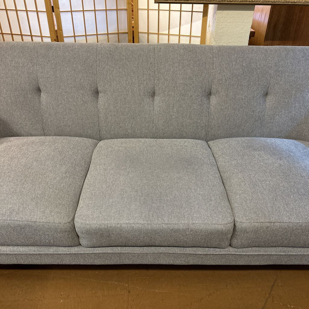 grey “bucket” sofa