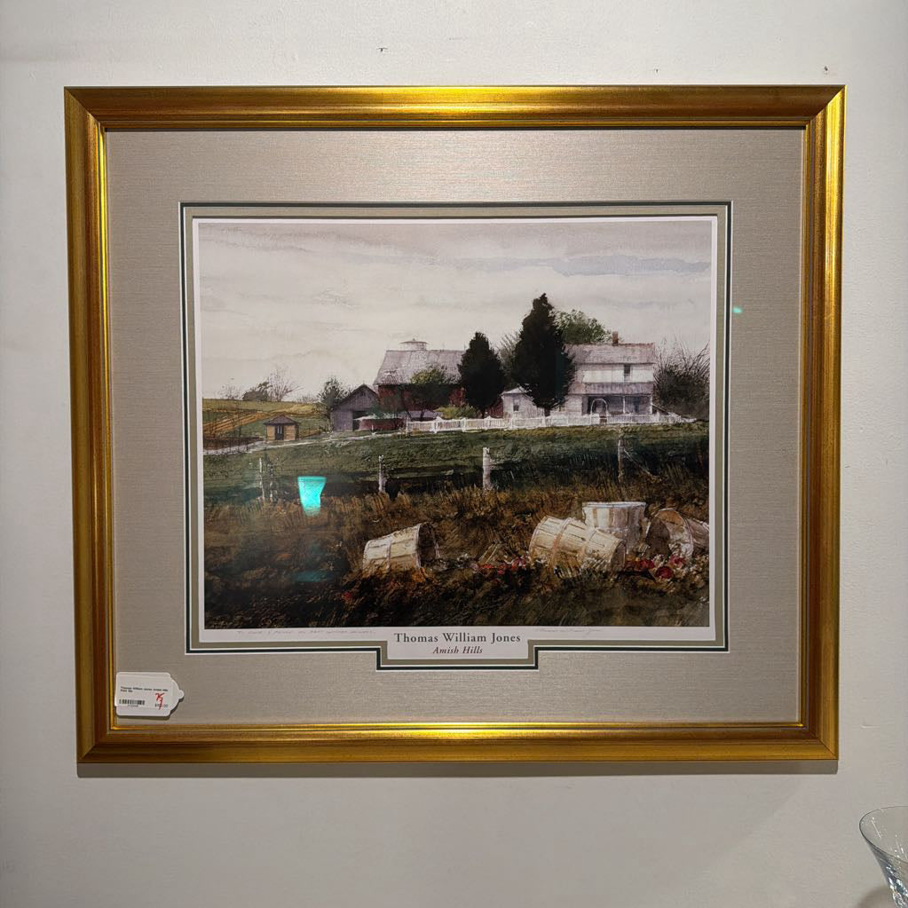 Thomas William Jones Amish Hills Print ART