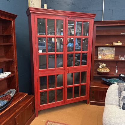 Red Tall Cabinet