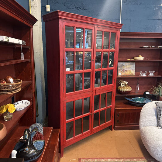 C&B rojo red cabinet tall