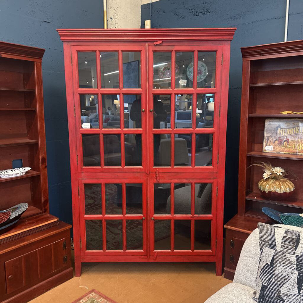 Red Tall Cabinet