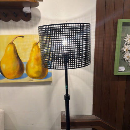 Black Metal Floor Lamp w/ Metal Shade