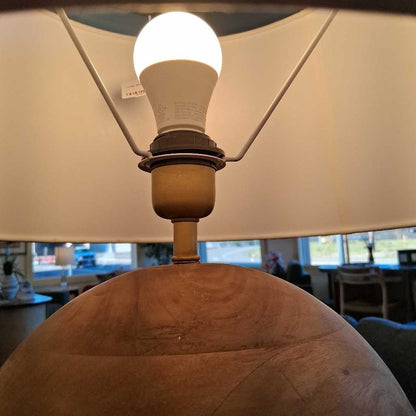 Large Mango Wood Table Lamp LAMPS
