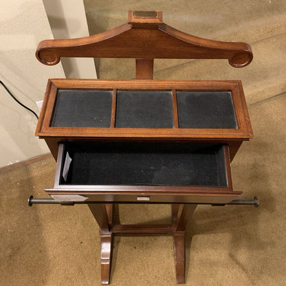 Wood 1 Drawer with Hanger Bar Suit Hanger