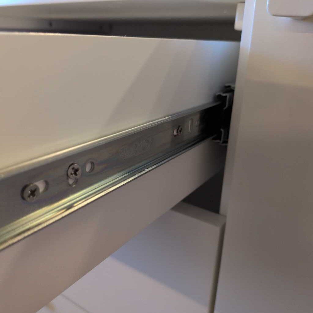West Elm Gloss White 2 Door 3 Drawer Buffet