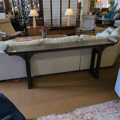 Ballard Designs Long Dark Wood Console