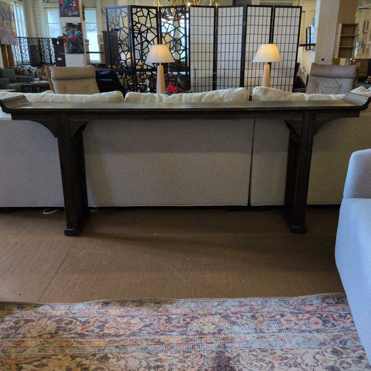 Ballard Designs Long Dark Wood Console