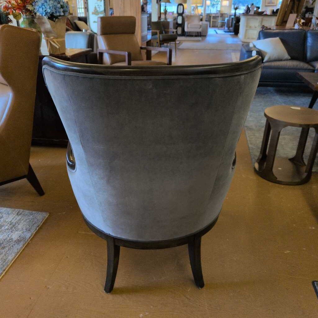 Bassett Yellow & Grey Accent Chair