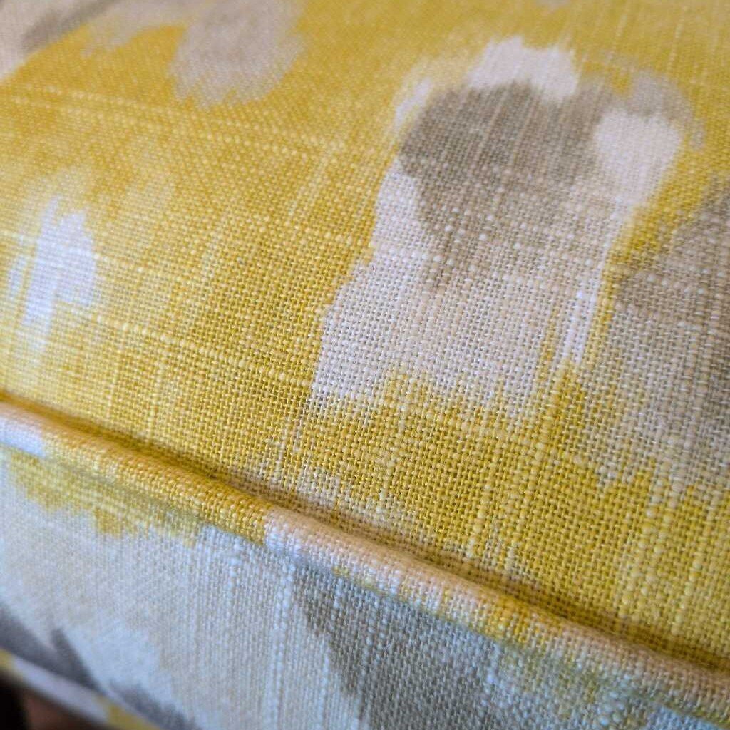 Bassett Yellow & Grey Accent Chair
