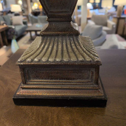 Brass & Faux Leather Lamp LAMPS