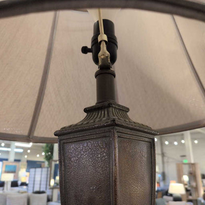 Brass & Faux Leather Lamp LAMPS