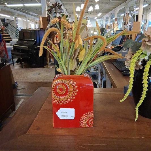 Red Vase