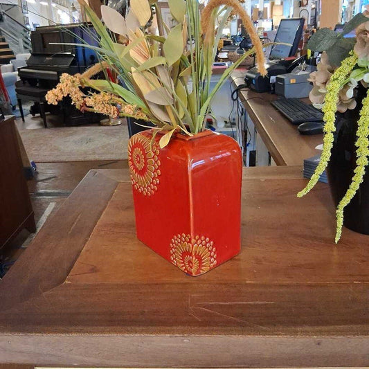 Red Vase