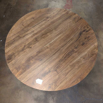 Walnut MC Round Dining Table