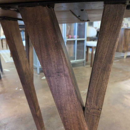 Walnut MC Round Dining Table