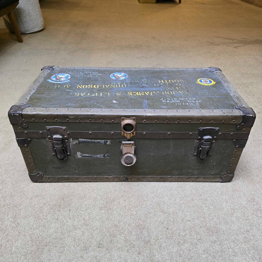 Vintage Military Trunk