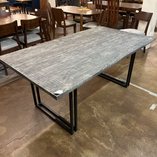Gray Live Edge Dining Table C DINING TABLES