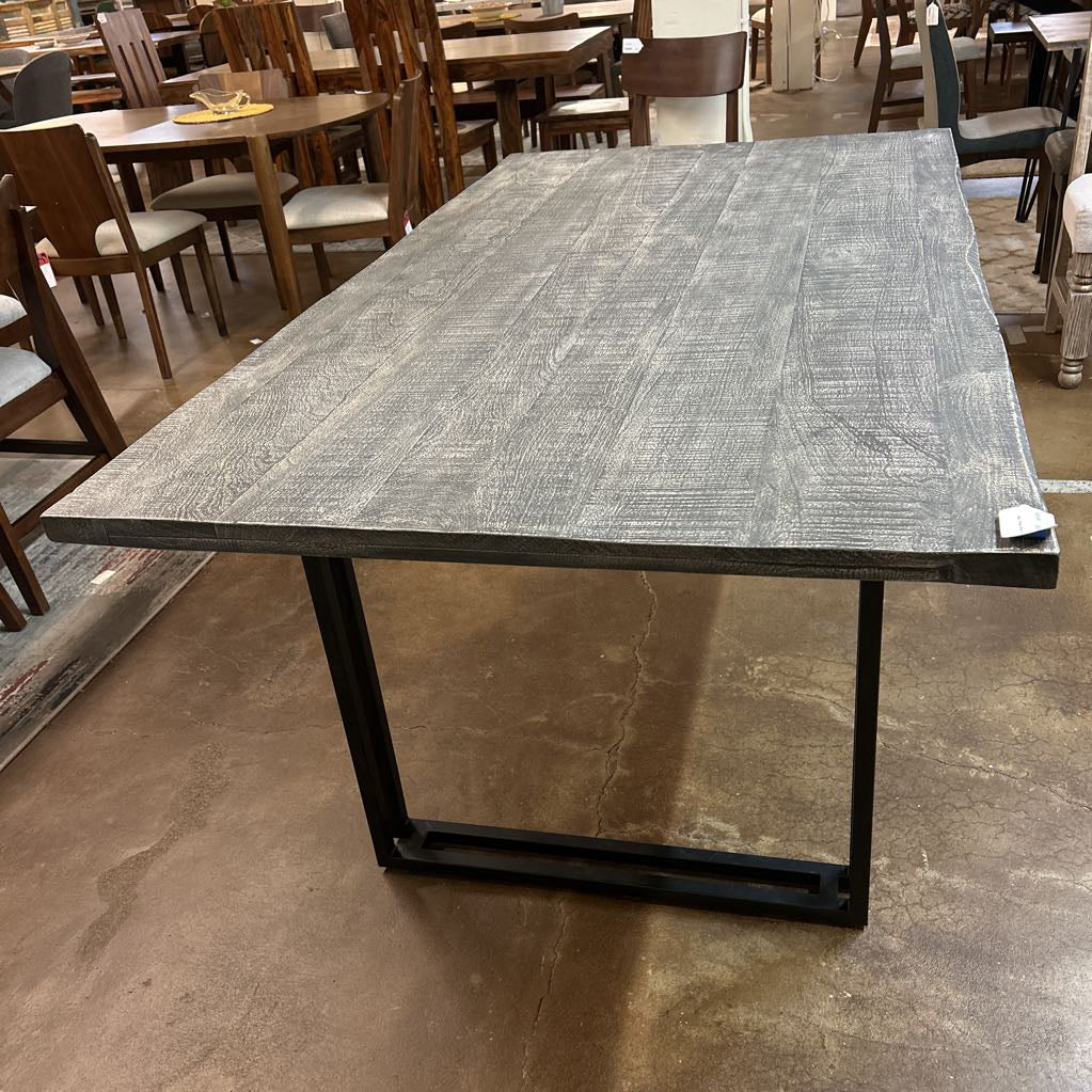 Gray Live Edge Dining Table C DINING TABLES