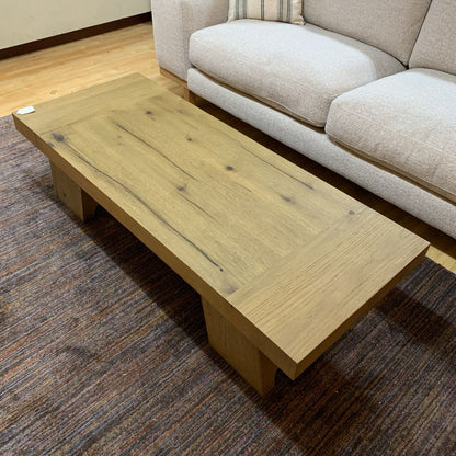 RH Davos Oak Coffee Table