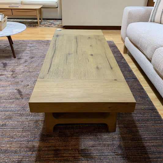 RH Davos Oak Coffee Table