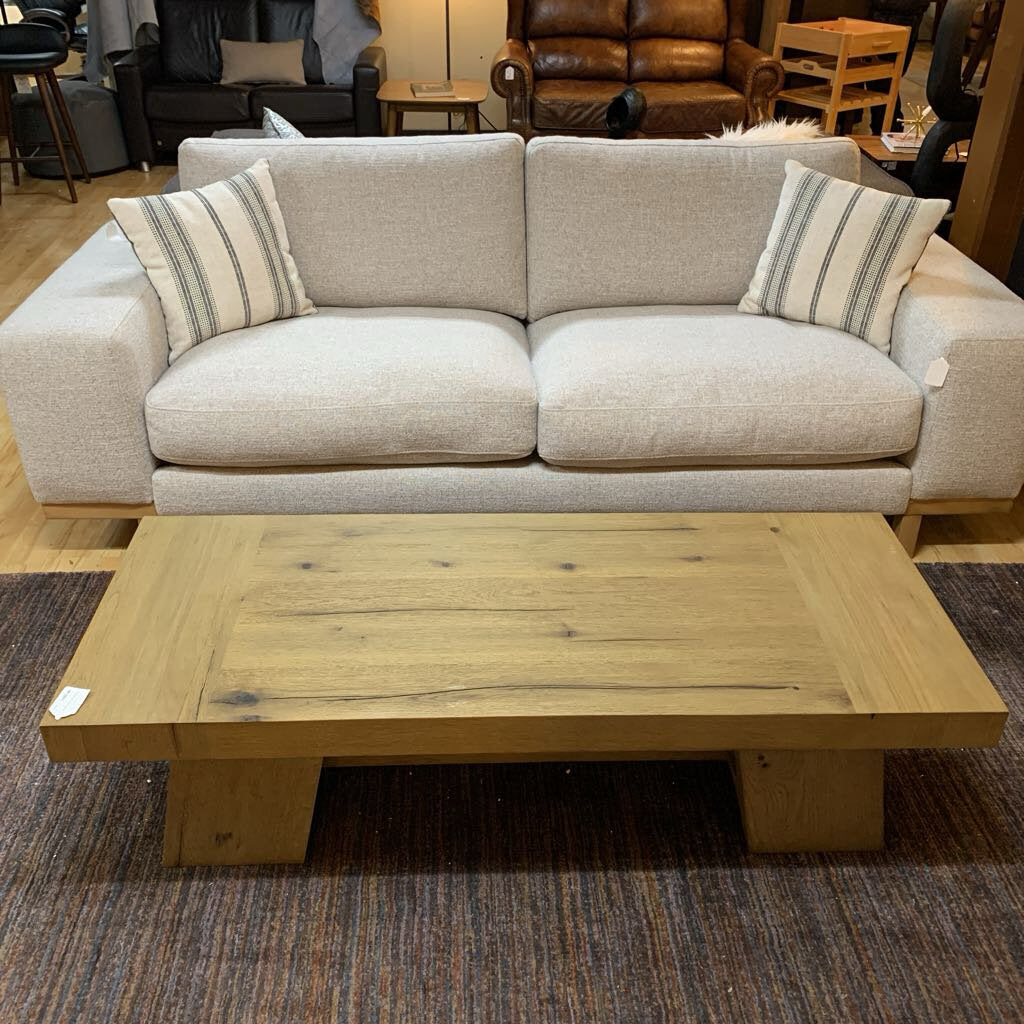 RH Davos Oak Coffee Table
